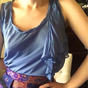 LAST CHANCE Lace & Frill Silk Blouse